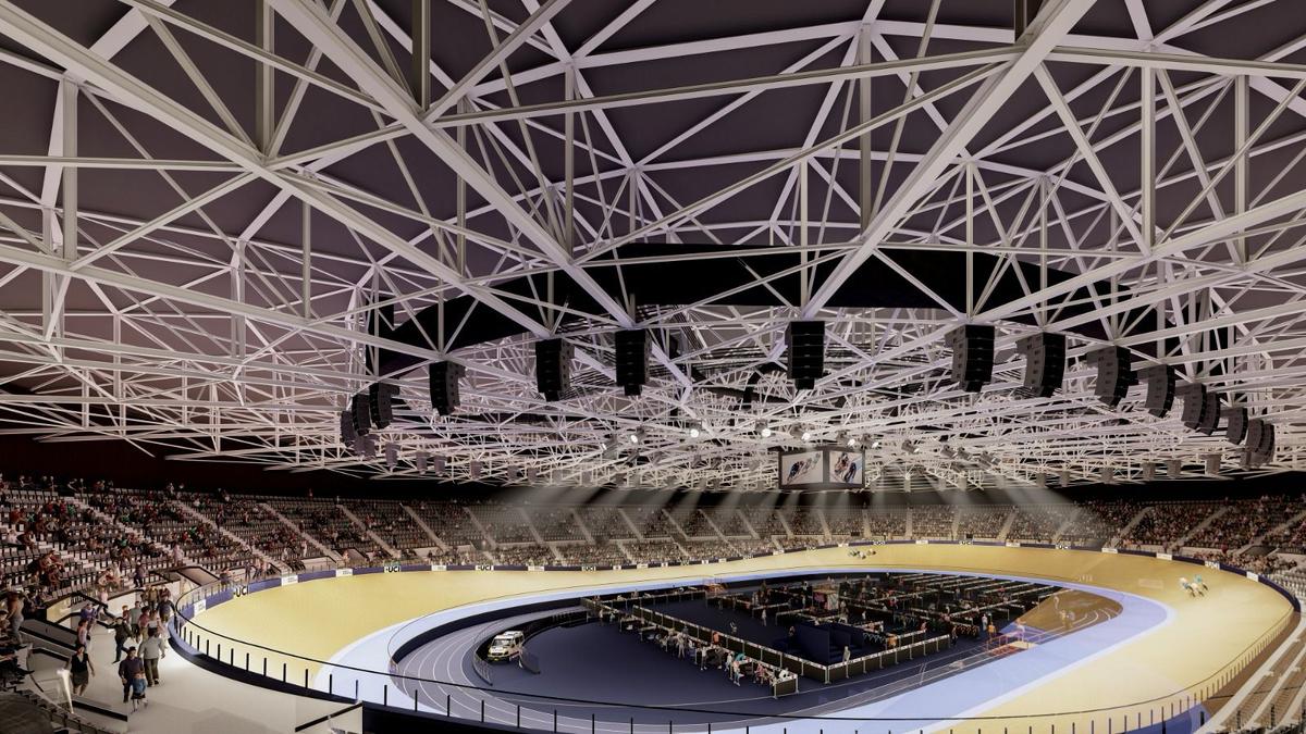 Randare - Velodromul interior de la Craiova / foto: Facebook