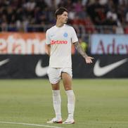David Miculescu, accidentat în FCSB - Inter d'Escaldes // foto: Cristi Preda (GSP)