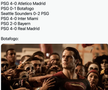 Real Madrid, ironizată după 0-4 cu PSG