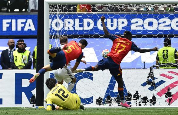 Spania e în semifinalele Campionatului Mondial! Salvată de Merino și de rezerva lui Courtois: gafa care a decis calificarea