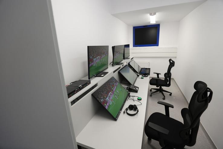 Noul centru VAR de la Centrul de Fotbal de la Mogoșoaia. Foto: frf.ro