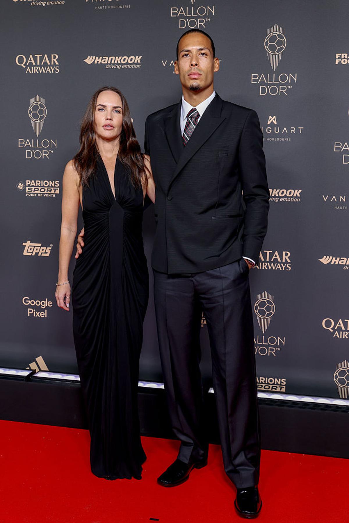 Virgil van Dijk și soția sa, Rike Nooitgedacht, la Wimbledon