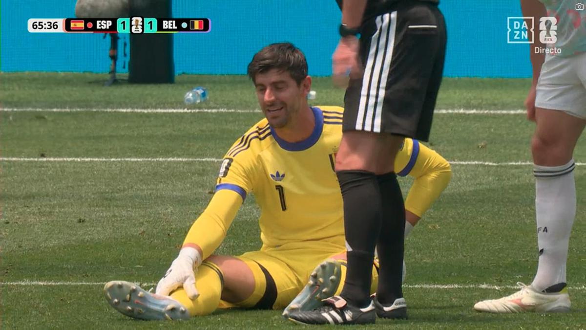 Thibaut Courtois s-a accidentat în Spania - Belgia