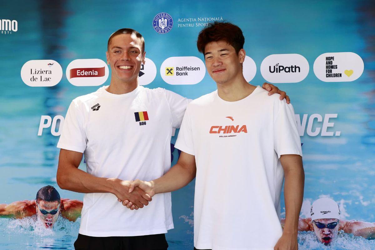 David Popovici și Pan Zhanle, față în față la București: „Nu știu care e Ronaldo și care e Messi” » Ce l-a făcut să exclame: „Suntem varză”