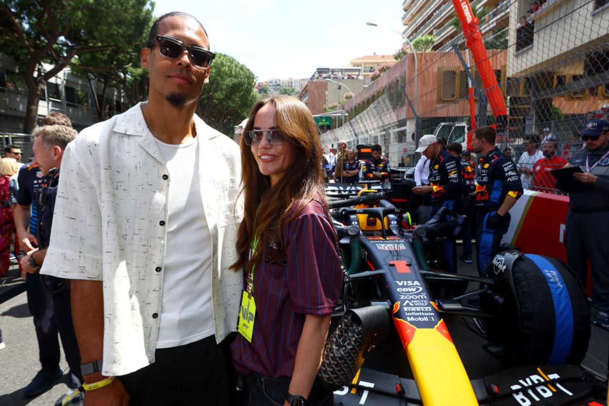 Virgil van Dijk și soția sa, Rike Nooitgedacht, la Wimbledon