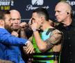 Conor McGregor și Max Holloway au fost despărțiți de agenții de securitate // foto: Imago Images