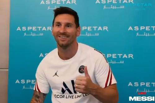 Lionel Messi la PSG // foto: captură Twitter