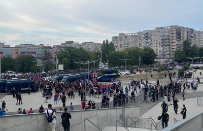 Galeria celor de la FCSB a ajuns în Ghencea » Câți oameni au fost în corteo + scandarea favorită