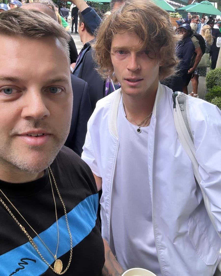Jaiden Micheal, alături de Andrey Rublev / FOTO: Instagram Presiuni neașteptate în cazul de dopaj al lui Halep » Consiliul WTA, „scos la tablă”: „Aveți de gând să faceți ceva?!”