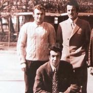 Poză de colecție cu Leonard Rusu, Mihai Ivăncescu, Dorin Necula și Stere Adamache FOTO Arhivă personală