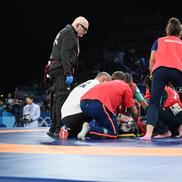 Cătălina Axente - accidentare teribilă în concursul de lupte Jocurile Olimpice Paris 2024 Foto: COSR