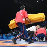 Cătălina Axente - accidentare teribilă în concursul de lupte Jocurile Olimpice Paris 2024 Foto: COSR