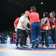 Cătălina Axente - accidentare teribilă în concursul de lupte Jocurile Olimpice Paris 2024 Foto: COSR