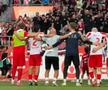 Imagini spectaculoase din Superligă: „Cine e pe primul loc, cine e pe primul loc?”