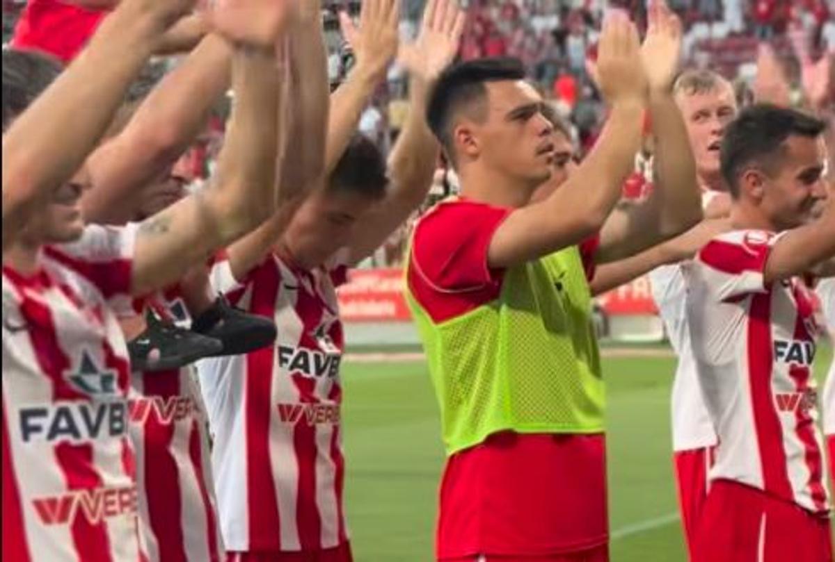 Imagini spectaculoase din Superligă: „Cine e pe primul loc, cine e pe primul loc?”