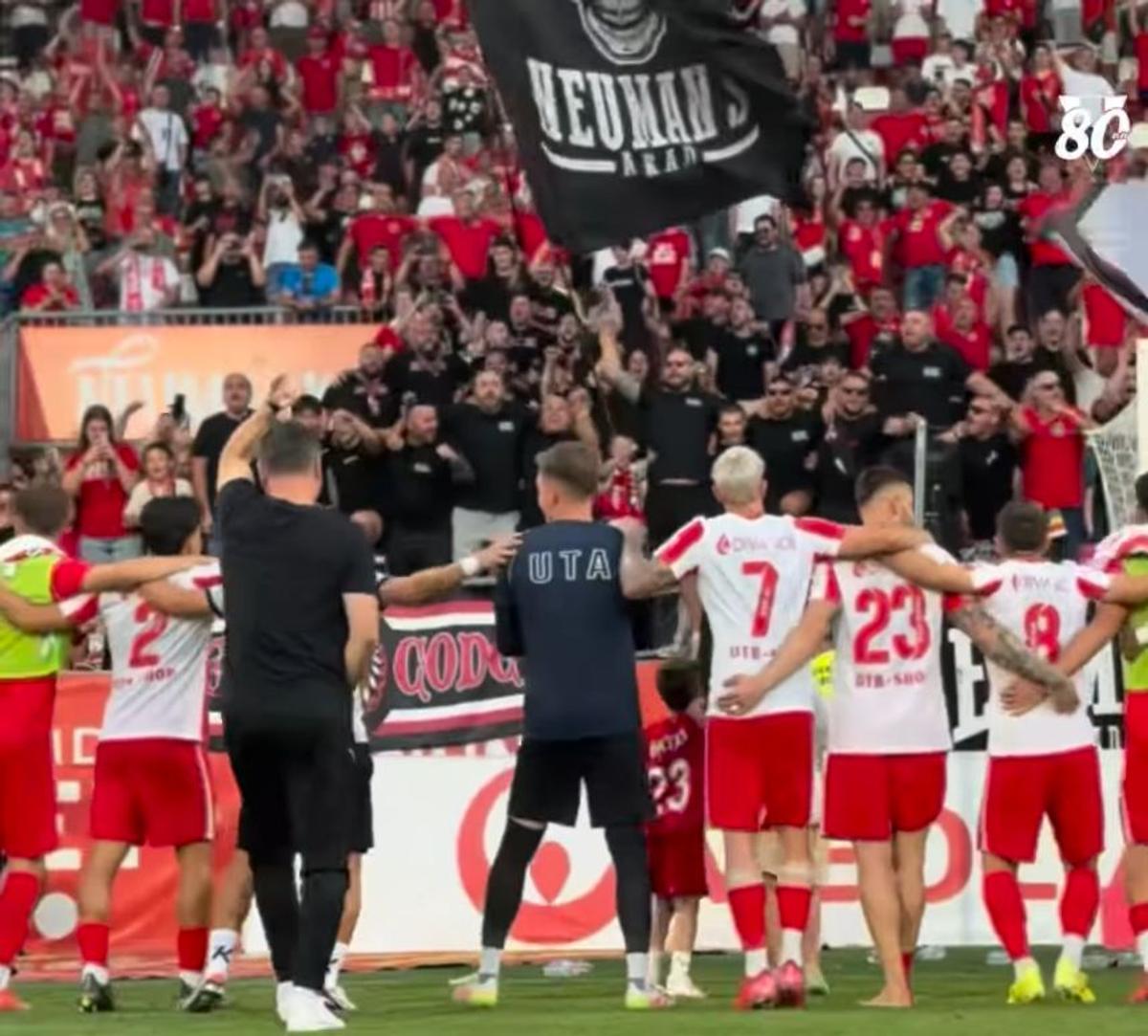 Imagini spectaculoase din Superligă: „Cine e pe primul loc, cine e pe primul loc?”