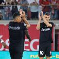 Cisotti, Batubinsika, Boutoutaou, Gnahore și Tănase, înainte de Sepsi - FCSB // foto: Ionuț Iordache