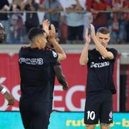 Cisotti, Batubinsika, Boutoutaou, Gnahore și Tănase, înainte de Sepsi - FCSB // foto: Ionuț Iordache