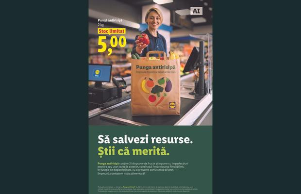 Un nou pas în plus în combaterea risipei alimentare: Lidl România introduce Punga antirisipă și oferă o nouă șansă fructelor și legumelor cu mici imperfecțiuni cosmetice