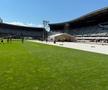 Gazonul de pe Cluj Arena, într-o stare foarte bună după festivalul Untold // foto: facebook @Consiliul Județean Cluj