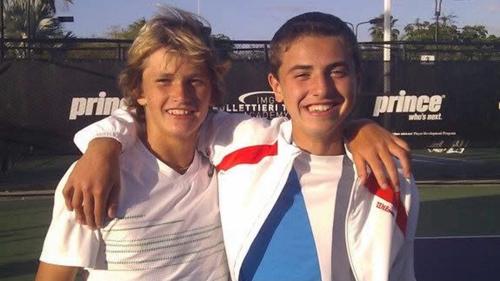 Zverev și Borza, adversari și prieteni, la 14 ani