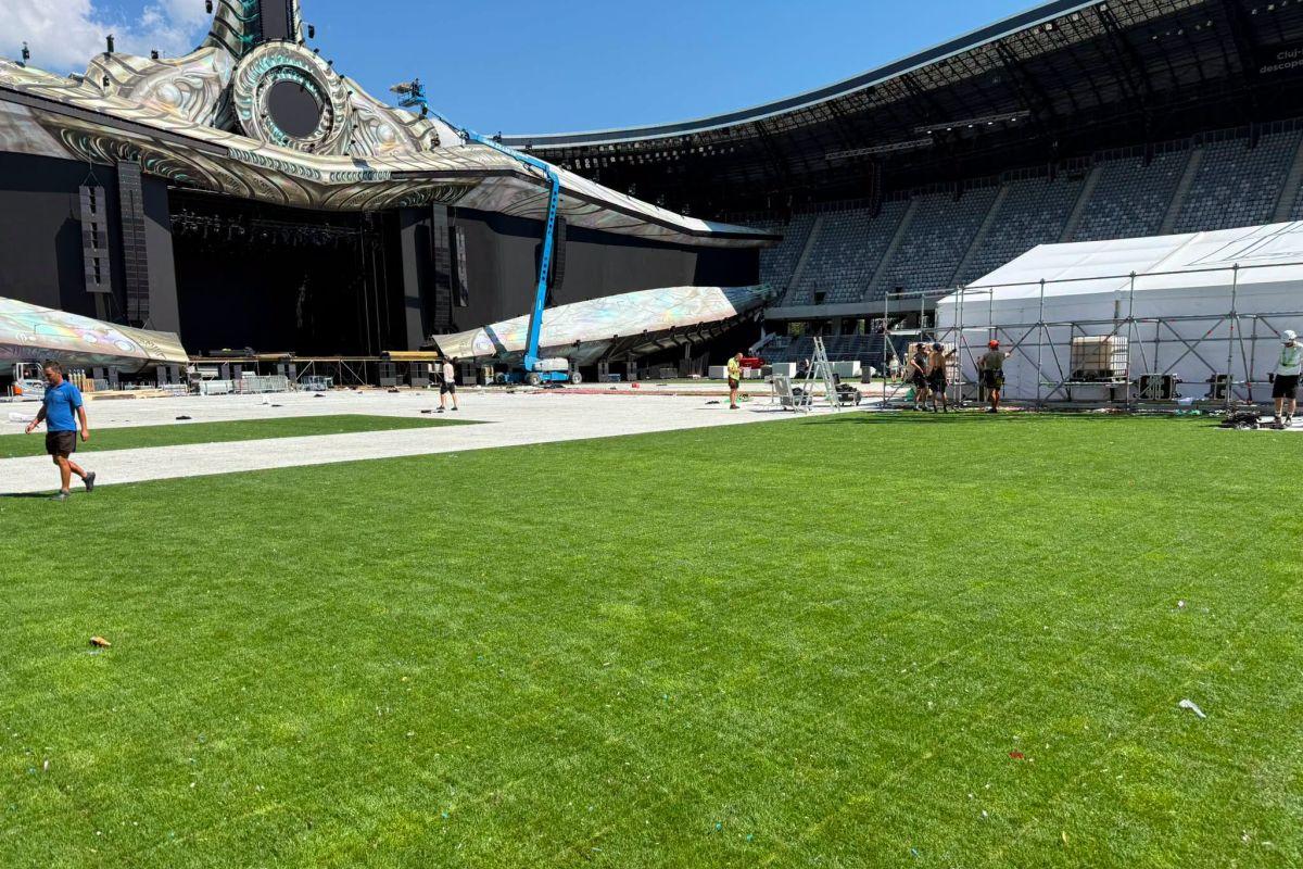 Cum arată gazonul de pe Cluj Arena, după cele patru zile de Untold