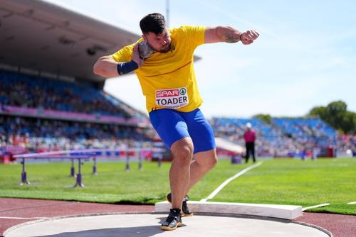 Andrei Rareș Toader în calificări la aruncarea greutății, CE 2026 Foto: Guliver/GettyImages