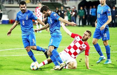 Azerbaidjan - Croația 1-1 // Croația se împotmolește cu locul 109 în lume: „E inadmisibil ca un adversar să dribleze patru dintre noi și să înscrie”