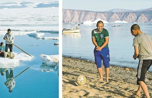 Schimbări climatice șocante: fotbal pe nisip, în Groenlanda, unde totul era înghețat acum 50 de ani!