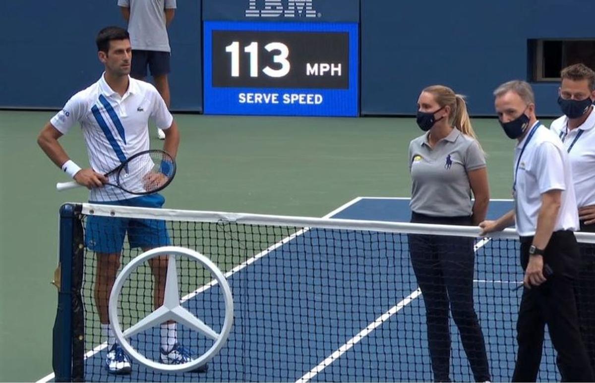 Novak Djokovic, descalificat de la US Open