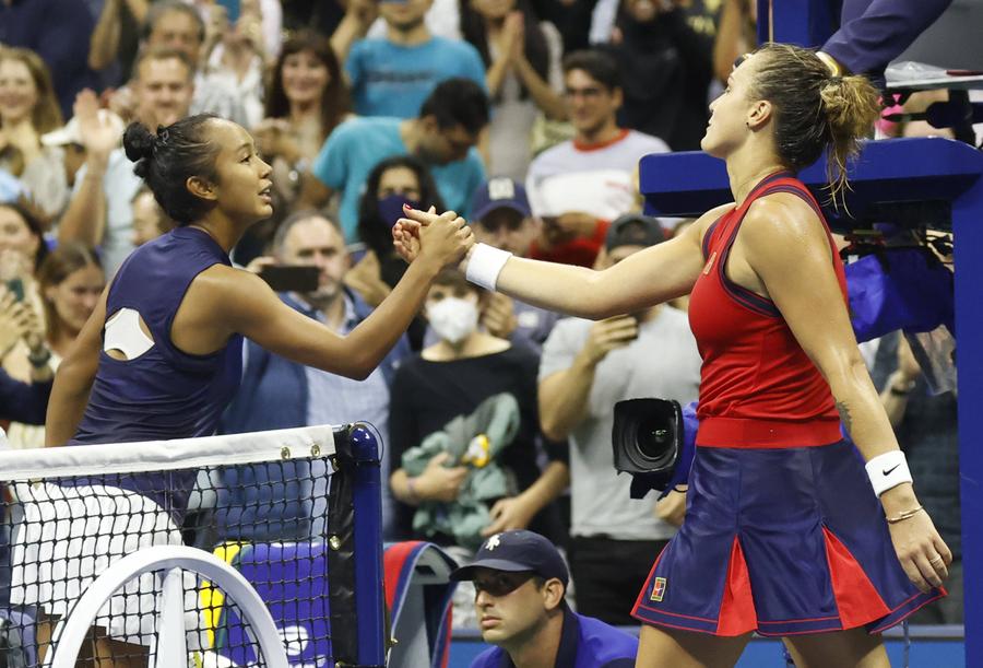 Leylah Fernandez, 19 ani, a trecut de favorita Aryna Sabalenka și s-a calificat în finala US Open, foto: Imago Emma Răducanu - Leylah Fernandez 6-4, 6-3. Britanica scrie istorie: e campioană la US Open 2021