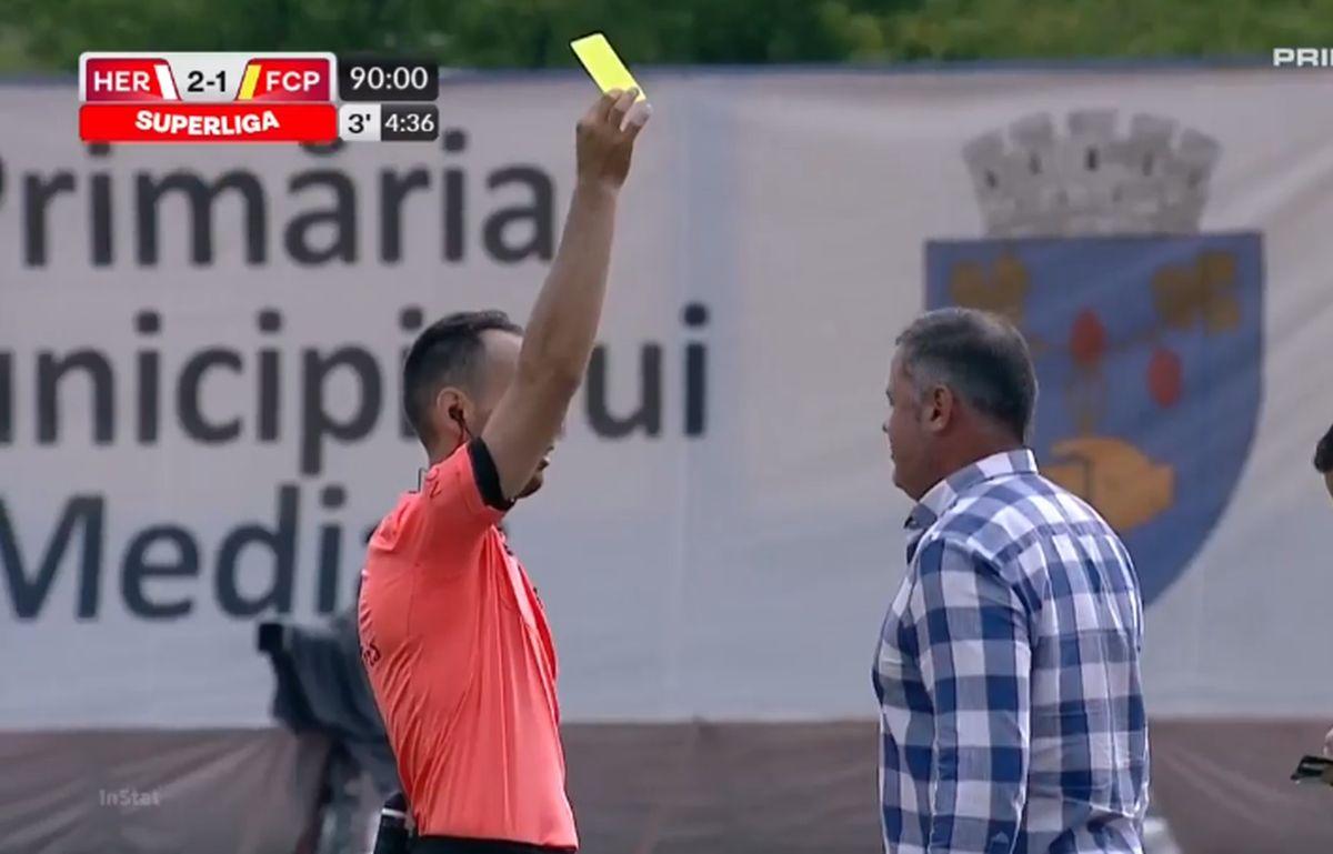 Dănuț Perjă, directorul sportiv al lui FC Hermannstadt, ceartă cu arbitrul Găman