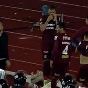 Săpunaru, scandal la finalul meciului FCU Craiova - Rapid. Foto: Captură DigiSport