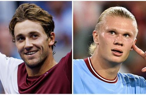 Casper Ruud (23 de ani, 7 ATP), finalistul de la US Open 2022, spune că popularitatea lui în Norvegia nu se apropie de cea a lui Erling Haaland (22 de ani), vârful lui Manchester City.