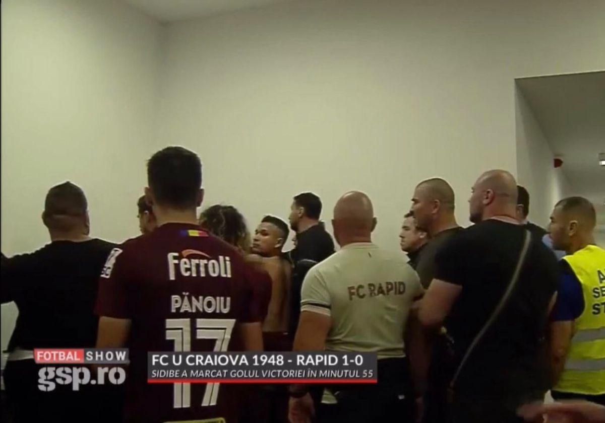Scandal pe tunel, la vestiar, după FCU Craiova - Rapid