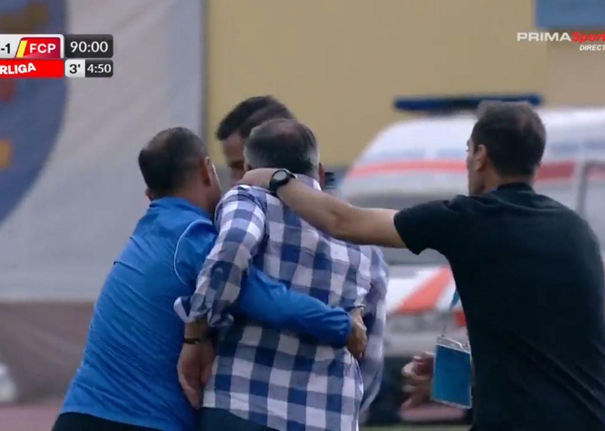 Dănuț Perjă, directorul sportiv al lui FC Hermannstadt, ceartă cu arbitrul Găman