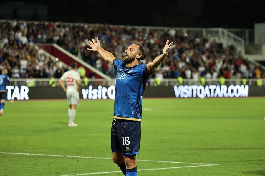 Vedat Muriqi, golgheterul lui Kosovo. Foto: Instagram Kosovarii au prins tupeu și sunt cu gândul doar la victorie: „Am arătat cine suntem. Vrem trei puncte în România”