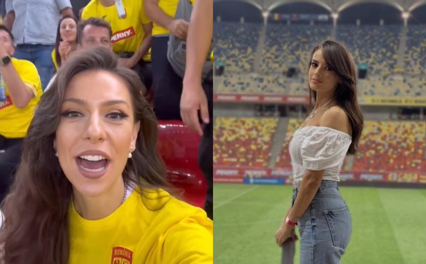 Simona Țăranu și Ramona Păun au făcut show la meciul România - Israel. Foto: Instagram