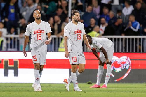 Elvețienii sunt supărați după al doilea meci în care iau gol în prelungiri. Foto: Imago Images