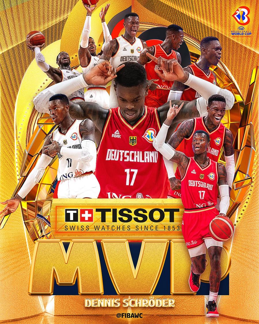 Schroder, desemnat MVP Germania uimește lumea baschetului și cucerește primul ei titlu mondial, după o finală memorabilă cu Serbia! » Spectacol total în „Mall of Asia”