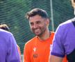 Nicolae Dică, la antrenamentele piteștenilor / FOTO: Facebook@ Fotbal Club Argeș