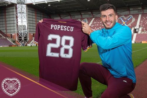 Mihai Popescu FOTO: facebook.com/OfficialHeartofMidlothianFC