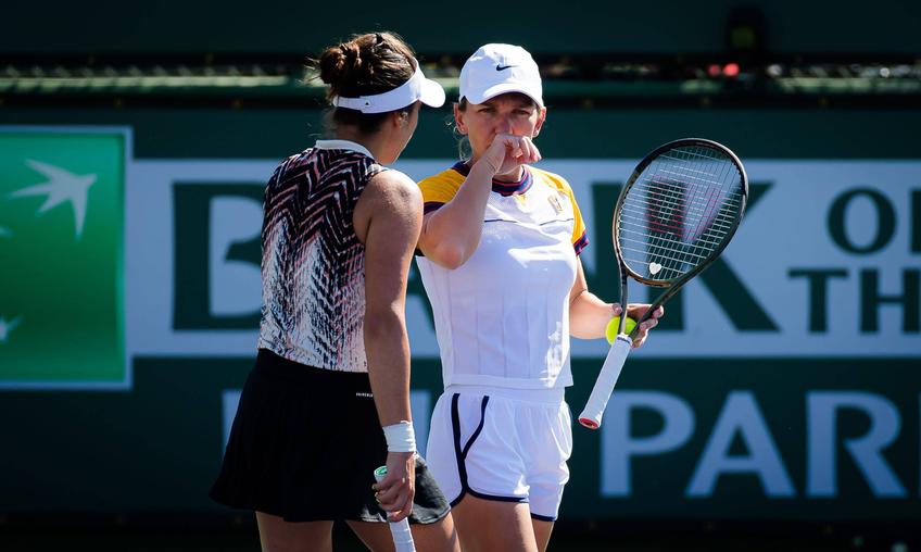 Simona Halep și Gabriela Ruse, eliminate la dublu la Indian Wells // FOTO: Imago