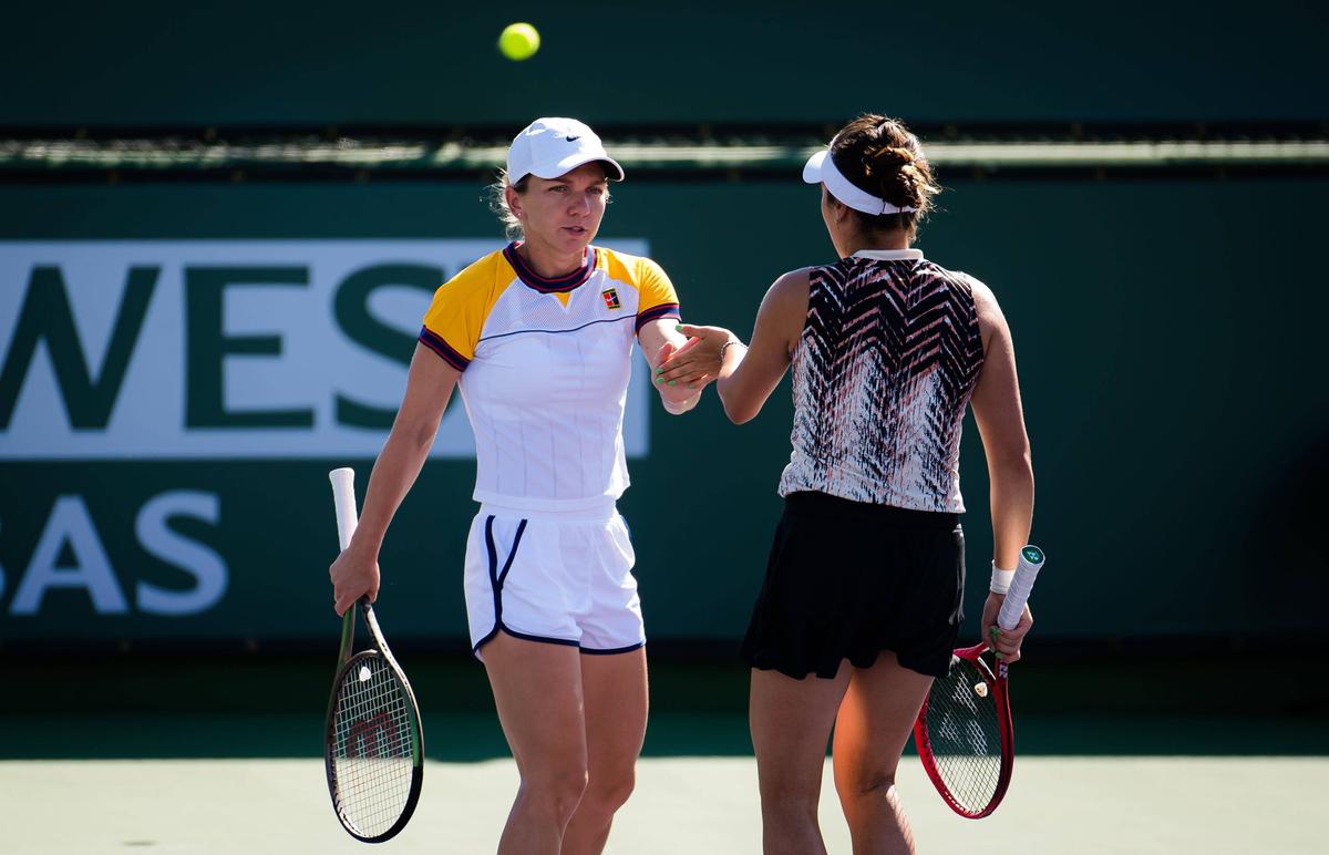 Simona Halep - Gabi Ruse - dublu Indian Wells