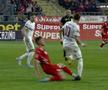 Isac, intrare criminală la Deac, în UTA - CFR/ foto: captură Digi Sport