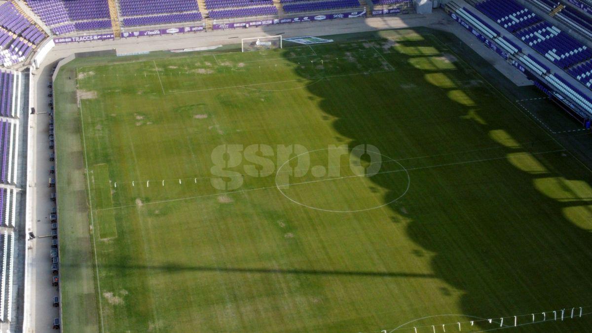 Gazon execrabil pe stadionul lui Ujpest, care va găzdui meciul Belarus - România