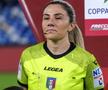 Francesca Di Monte, ținta gestului de impolitețe comis de arbitrul Juan Luca Sacchi / Sursă foto: Imago Images
