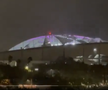 Acoperișul stadionului formației Tampa Bay Rays, distrus de Uraganul Milton, foto: X