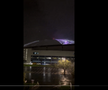 Acoperișul stadionului formației Tampa Bay Rays, distrus de Uraganul Milton, foto: X
