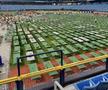 Acoperișul stadionului formației Tampa Bay Rays, distrus de Uraganul Milton, foto: X